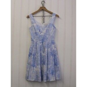 Modcloth Snowflake Tree Glitter Blue Dress Snowball Formal Size‎ XS